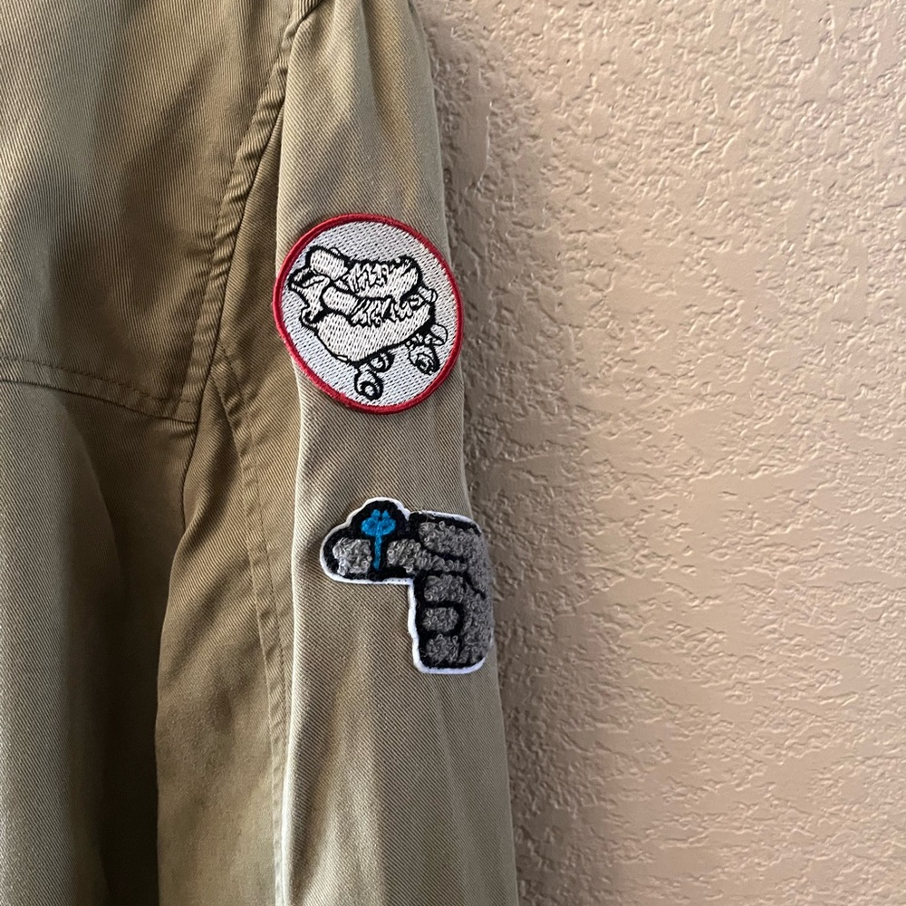 Zara Utility Patch Jacket Women’s Small Khaki 100… - image 7